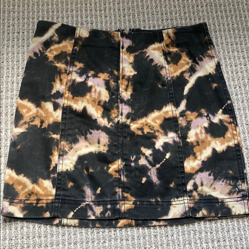 Free People Black and Tan Women's Skirt